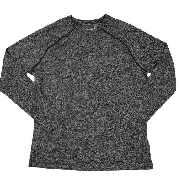 THE NORTH FACE LS Top Men L Gray Baselyer Athletic Outdoor Lightweight Travel - Picture 1 of 8